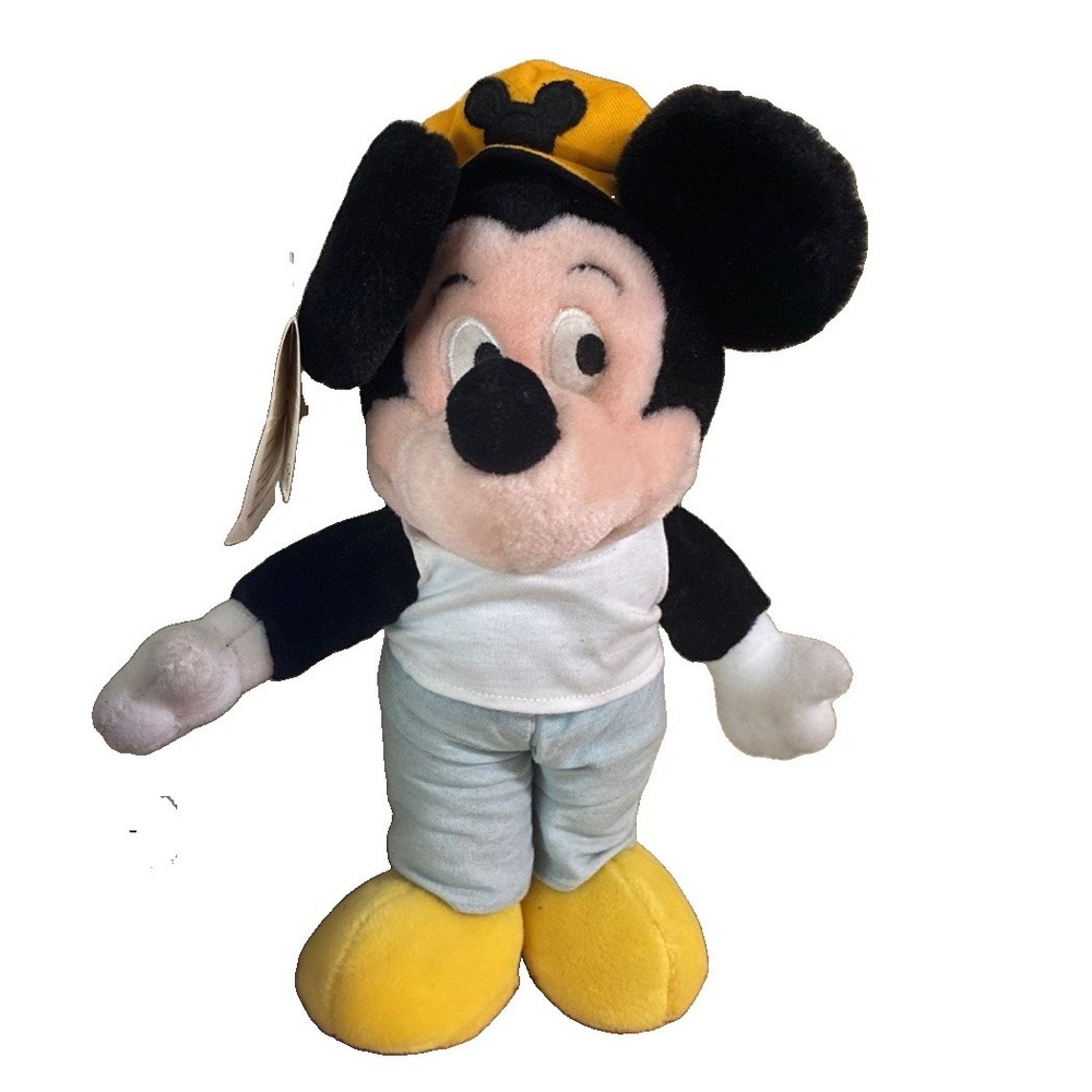 Vintage Disney Store New York Cabby Mickey Mouse 11 Inch Plush NEW No Jacket